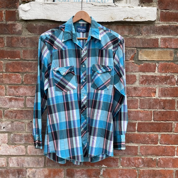 70’s Blue Original Hand Painted Shirt by Wrangler main image 0